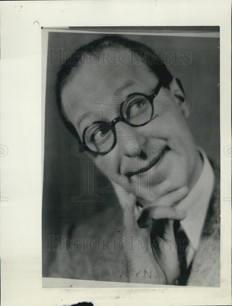 1933 Press Photo Comedian Ed Wynn - Historic Images