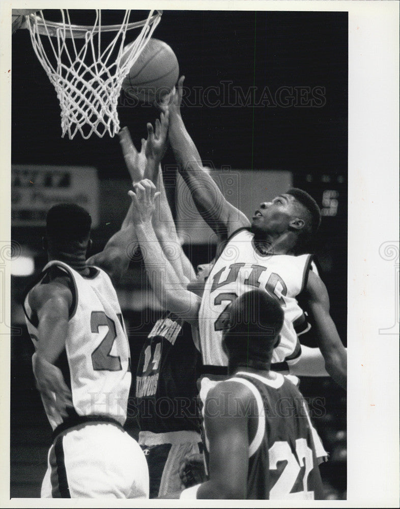 1991 Press Photo Flames K Williams at U of Ill basketball - Historic Images