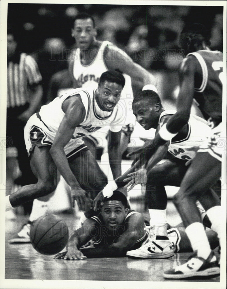 1987 Press Photo UIC basketball - Historic Images