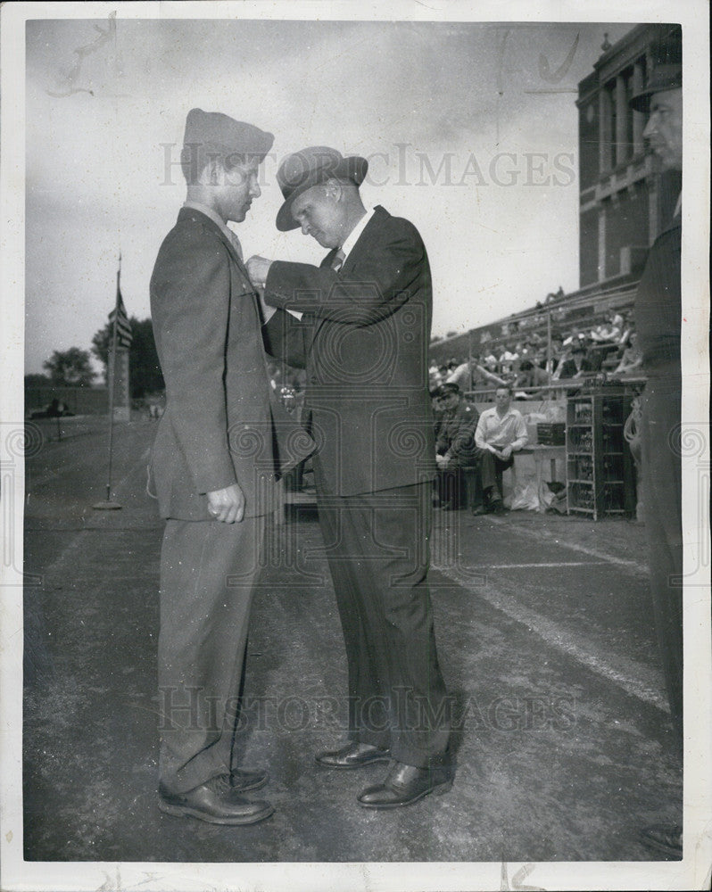 1948 Press Photo N.R.O.T.C. Midshipmen Ceremonies Chicago - Historic Images