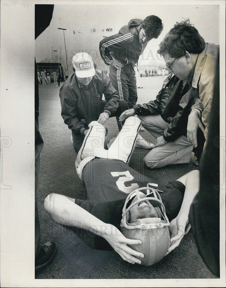 1981 Press Photo University Illinois Football Dave Wilson - Historic Images