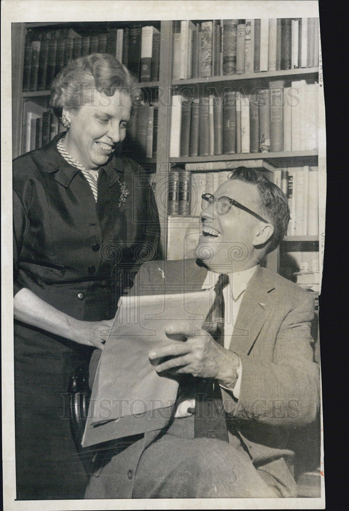 1957 Press Photo Mr &amp; Mrs Ralph Yarborough - Historic Images