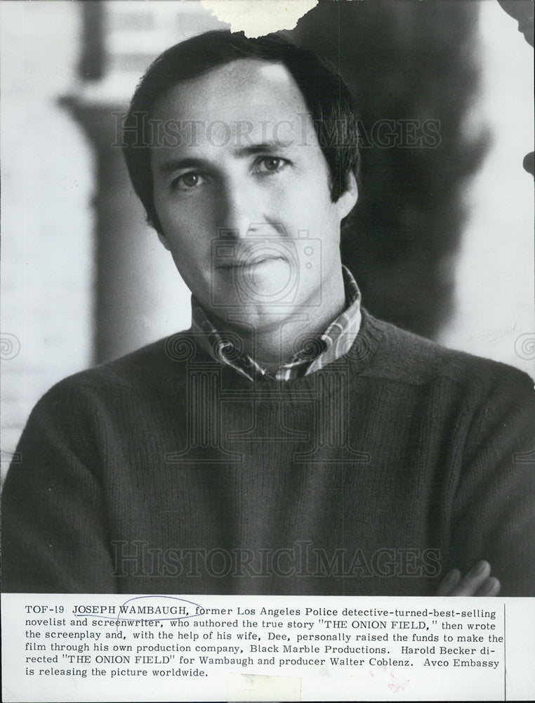 1979 Press Photo Joseph Wambaugh Novelist &quot;The Onion Field&quot; - Historic Images