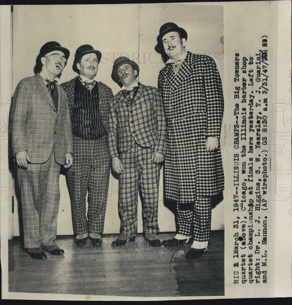 1947 Press Photo The Big Towners quartet - Historic Images