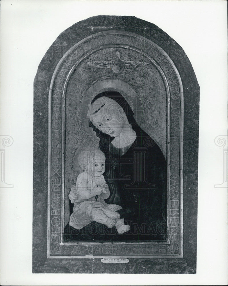 1957 Press Photo &quot;Madonna and Child&quot; by Pesellino Sch (Fransecso di Stefano) - Historic Images