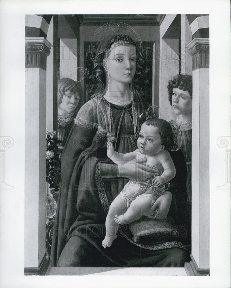 1957 Press Photo Madonna Child Italian Art Institute Chicago - Historic Images