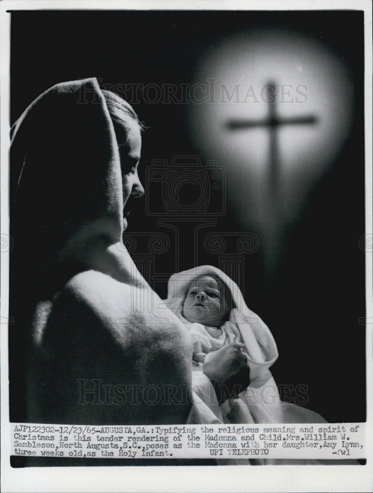 1965 Press Photo Madonna Child Sambleson - Historic Images