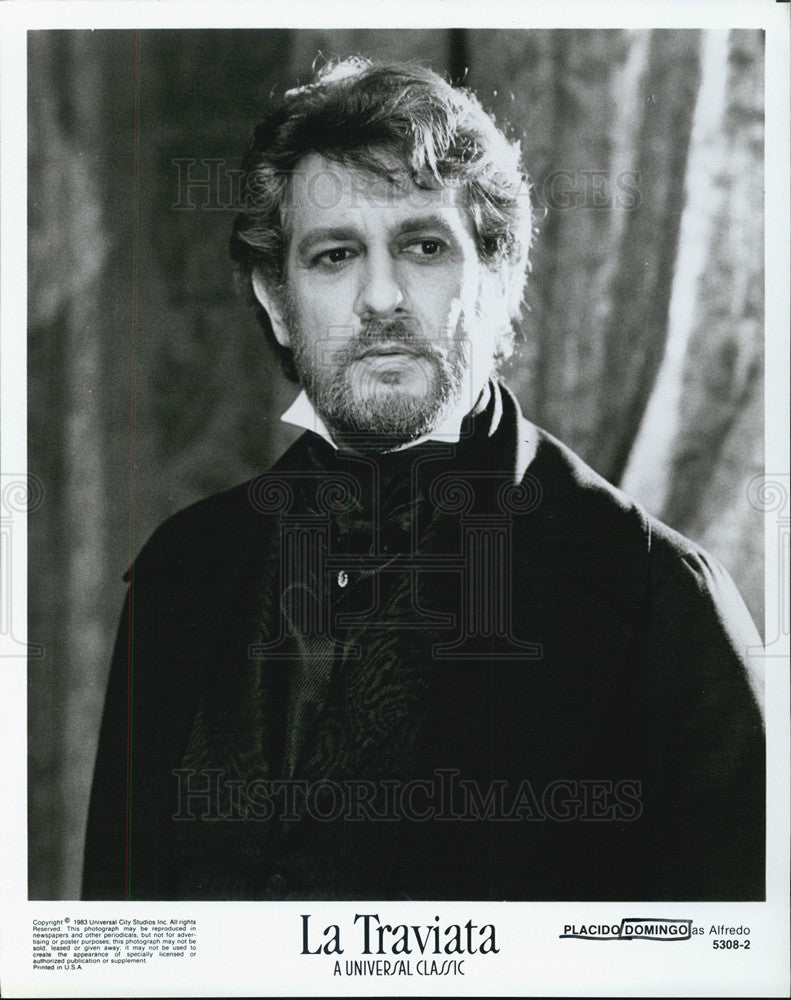 Press Photo Placido Domingo La Traviata - Historic Images