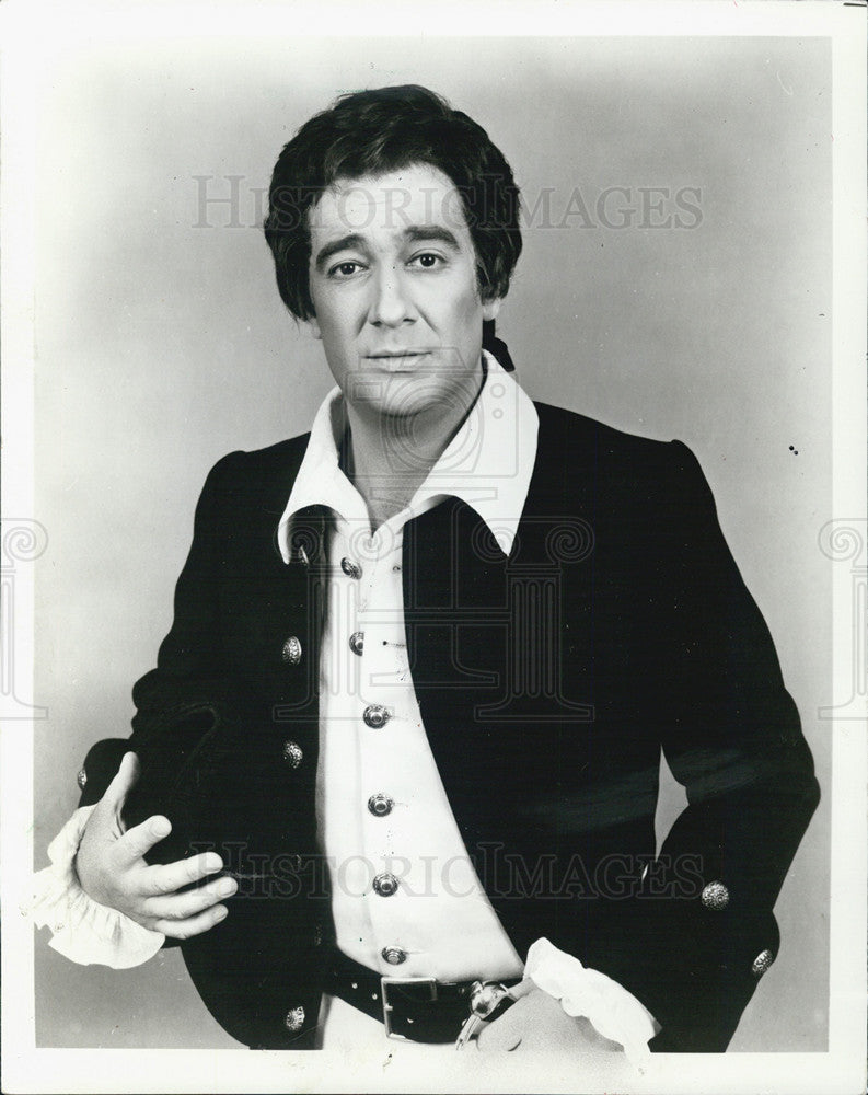 1980 Press Photo Placido Domingo - Historic Images