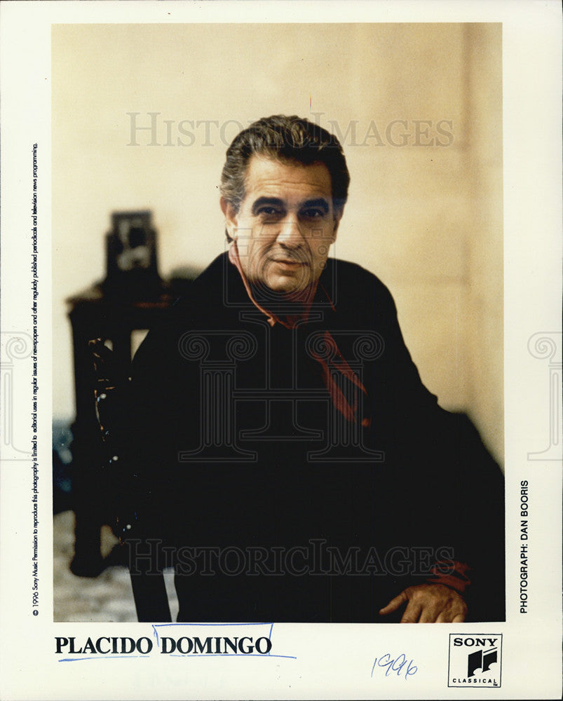 1996 Press Photo Placido Domingo - Historic Images