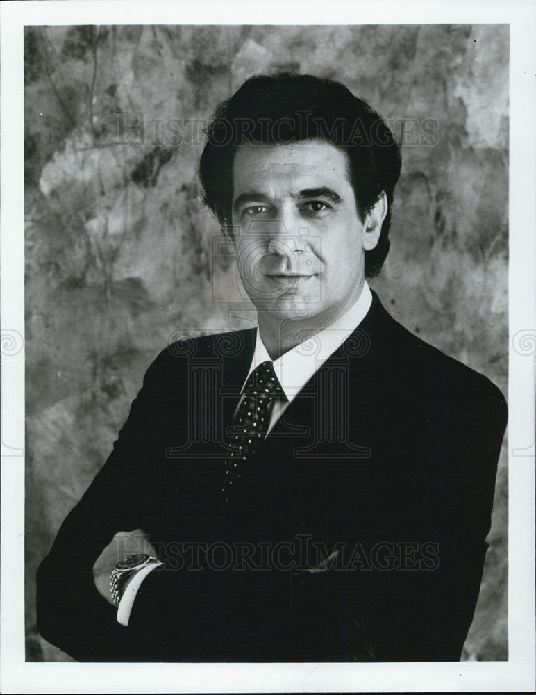 1985 Press Photo Placido Domingo - Historic Images