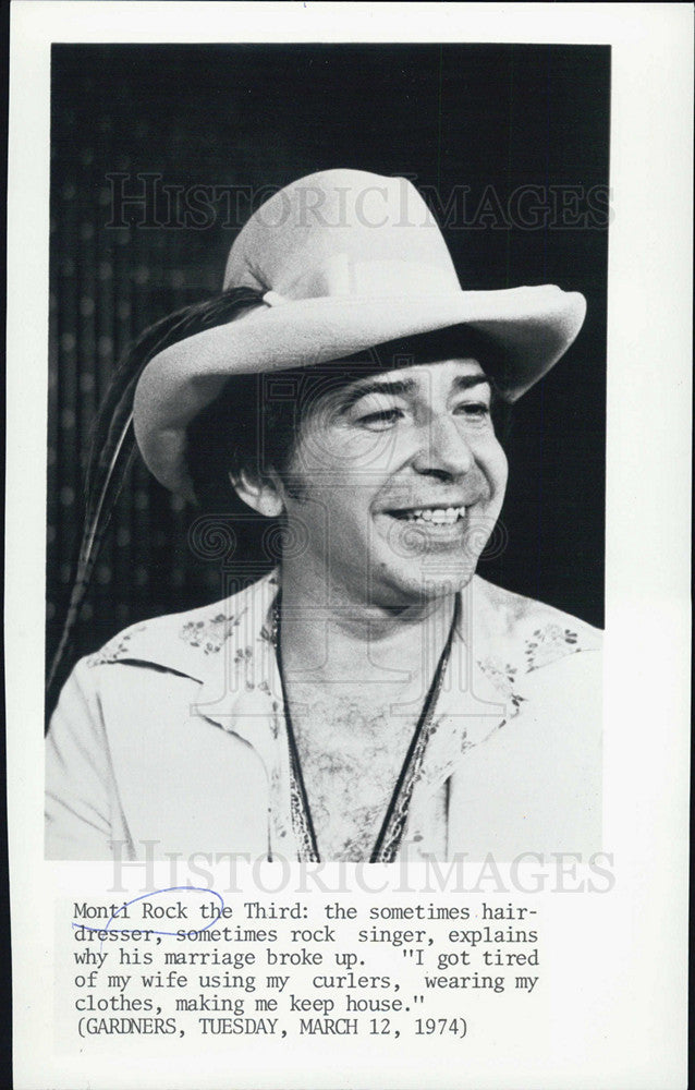 1974 Press Photo Mondi Rock Third - Historic Images