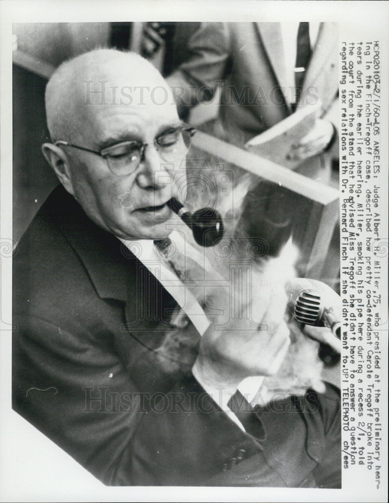 1960 Press Photo Judge Albert H. Miller - Historic Images