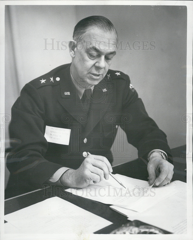 1956 Press Photo Major General William Nutter - Historic Images