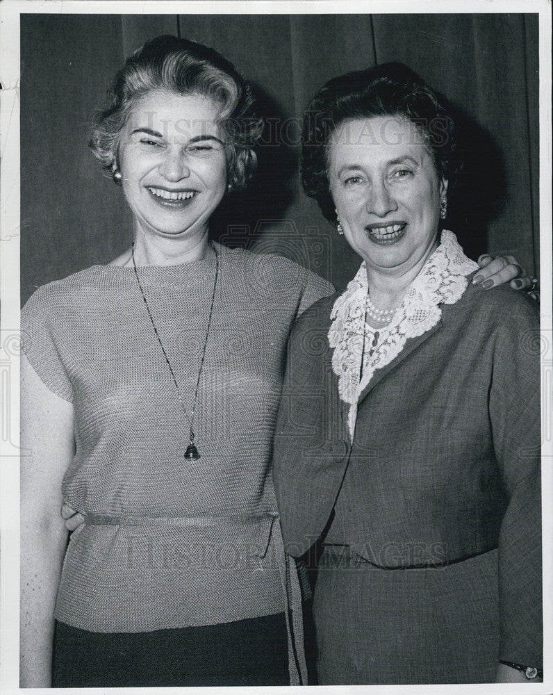 1961 Press Photo Mrs. Herbert Porters National Council Of Jewish Women - Historic Images