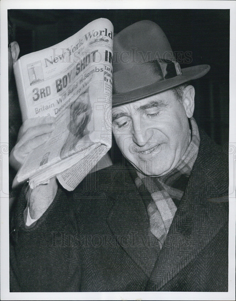 1955 Press Photo U.S Communist Party leader Irving Potash is to return to Poland - Historic Images