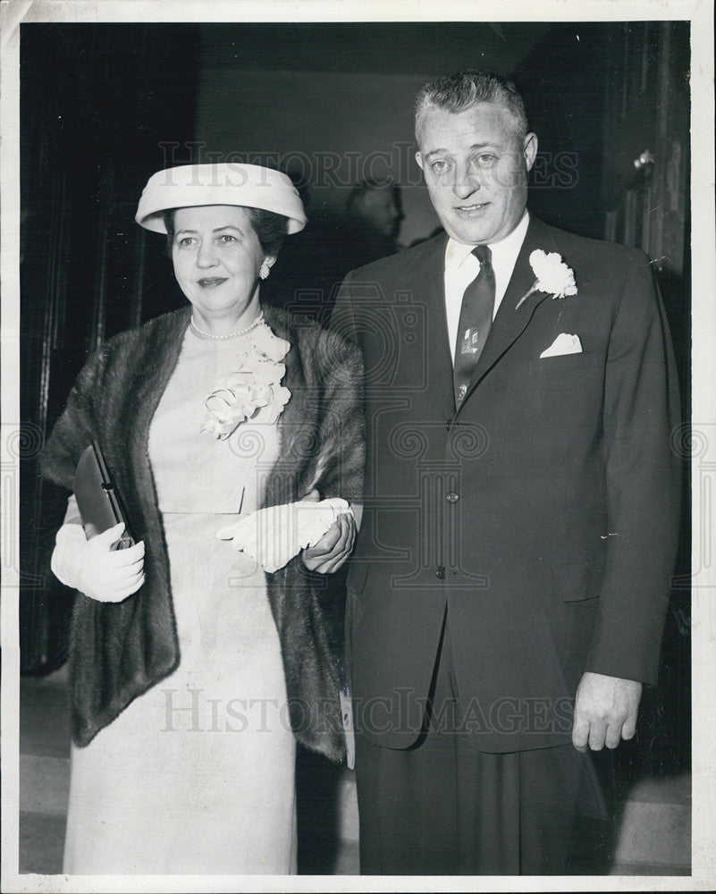 1956 Press Photo Mr. and Mrs. Lefens Porter - Historic Images