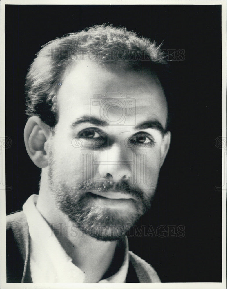 1986 Press Photo Douglas Post Playwright Composer Chicago Illinois - Historic Images