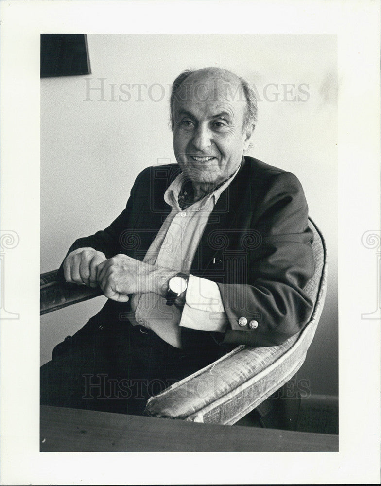 1983 Press Photo Has Zeisel Meister of Law And Sociology University Of Chicago - Historic Images