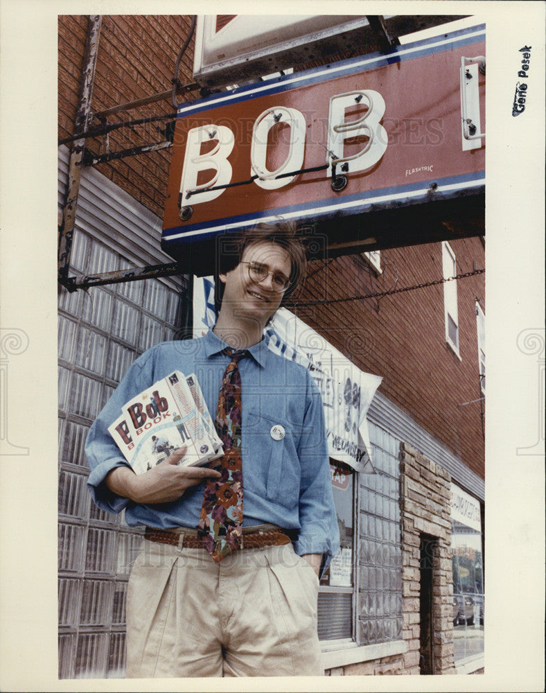 1991 Press Photo Bill Zahme,writer at Rolling Stone mag - Historic Images