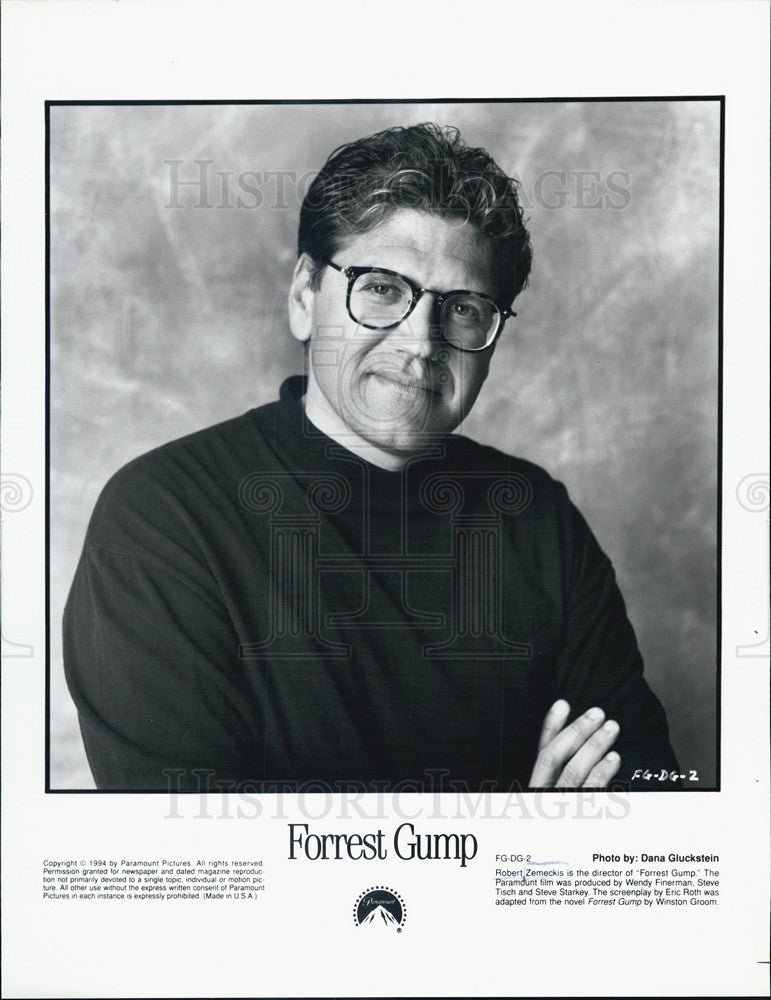 Press Photo Director of Forrest Gump, Robert Zemeckis - Historic Images