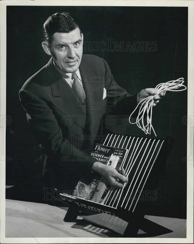 Press Photo Art Youngquist TV Show Host Dr. Fixum - Historic Images