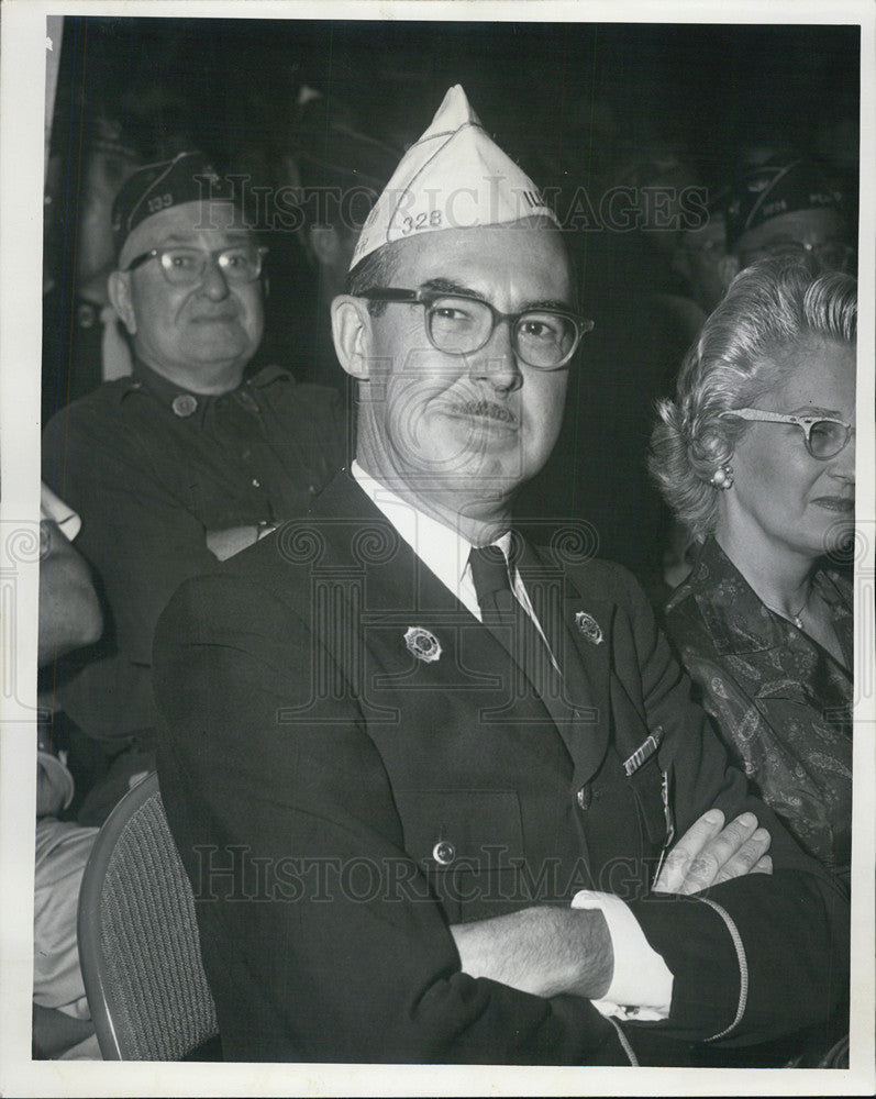 1961 Press Photo Karl yost Lawyer American Legion Department Commaner - Historic Images