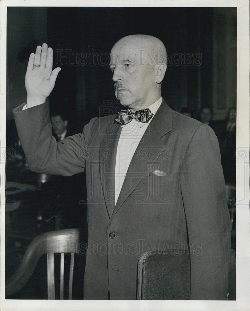 1953 Press Photo General Stasys Rastukis Former Commander in Chief Lithuana - Historic Images