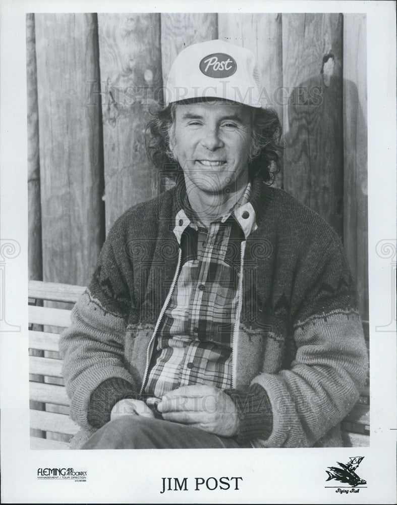 1984 Press Photo Jim Post Folk Musician - Historic Images