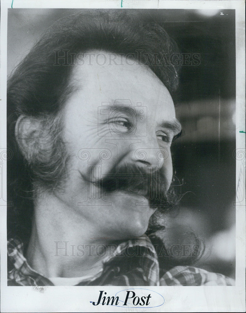 1977 Press Photo Singer Jim Post - Historic Images