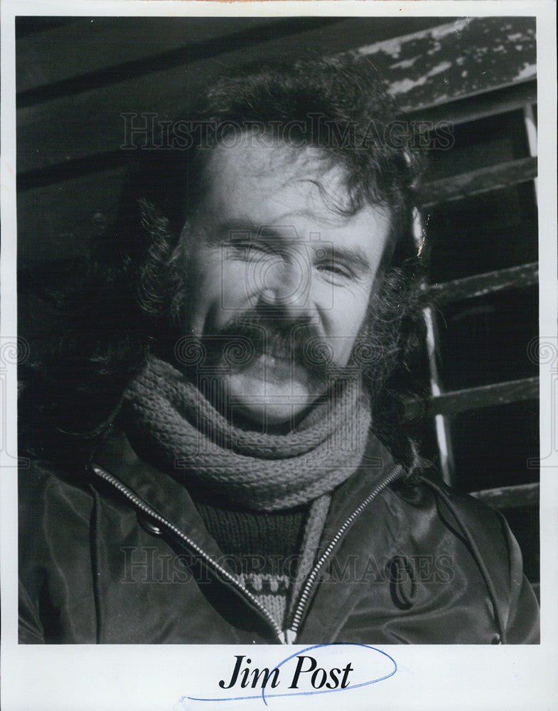 1976 Press Photo Singer Jim Post - Historic Images