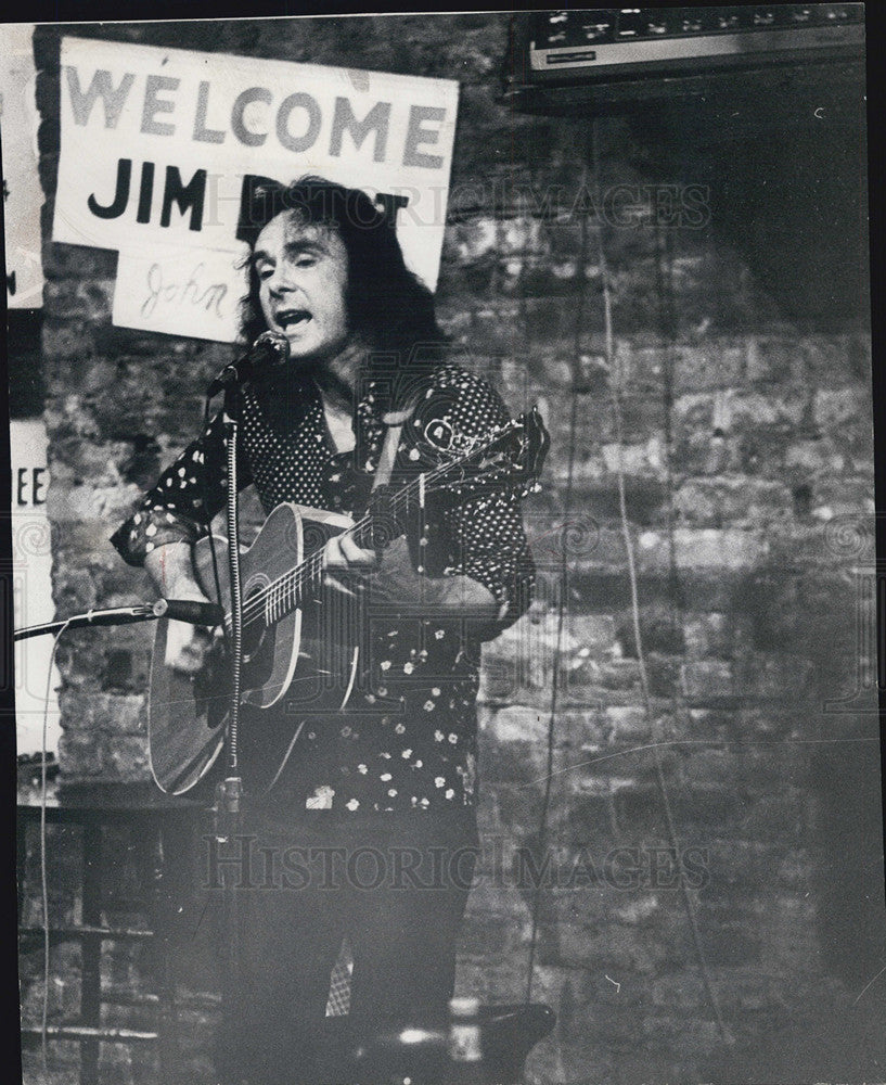 1972 Press Photo Singer Jim Post - Historic Images