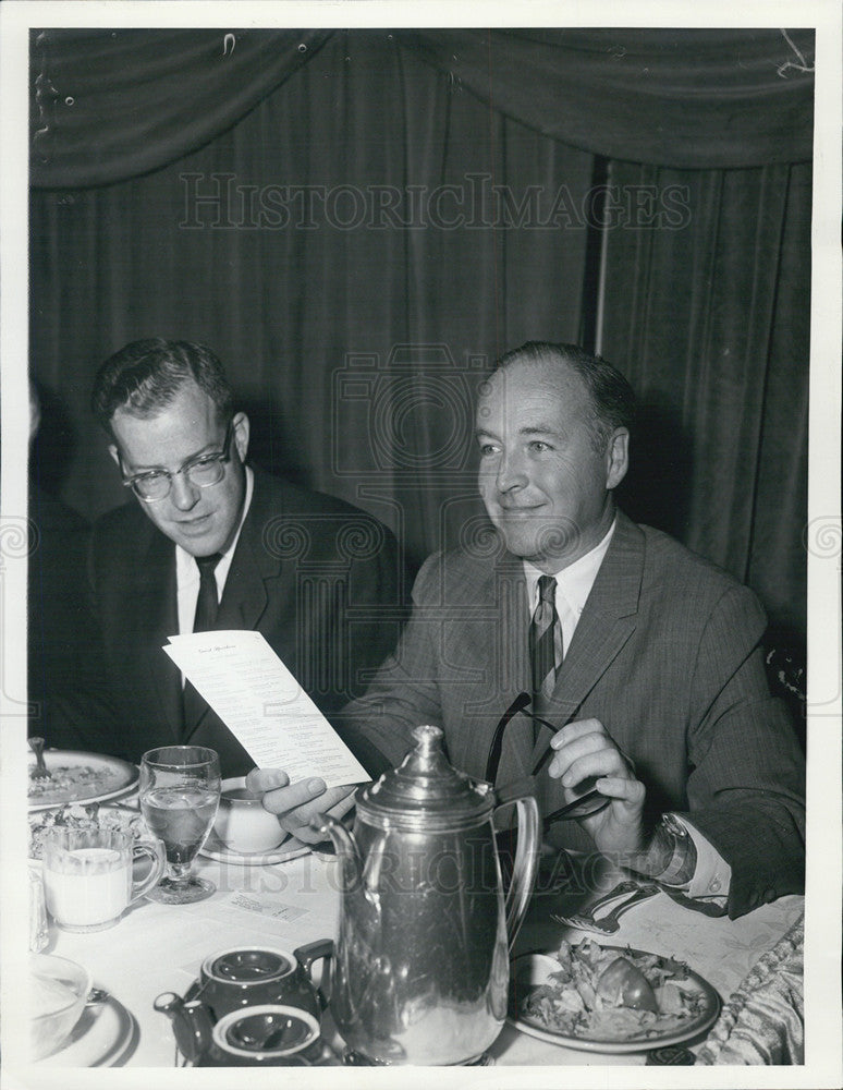 1963 Press Photo of Donald S. Lewis and Carl M Post - Historic Images