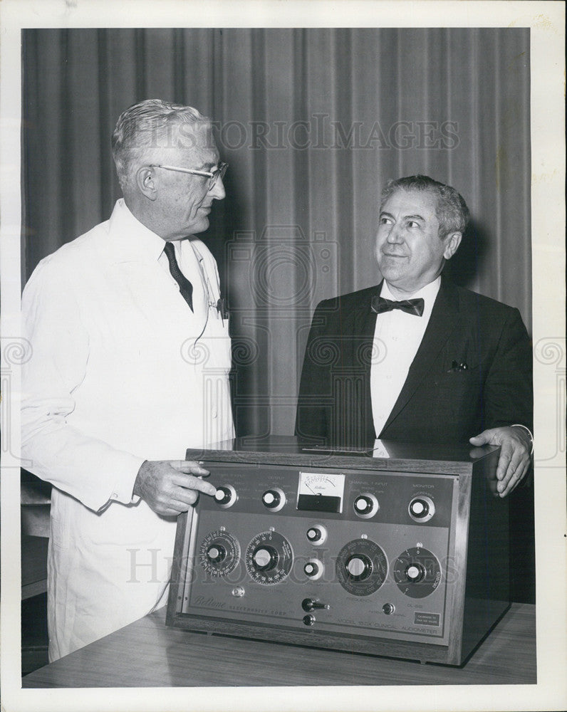 1966 Press Photo SF Posen,Beltone Pres. & Dr john Lindsay - Historic Images