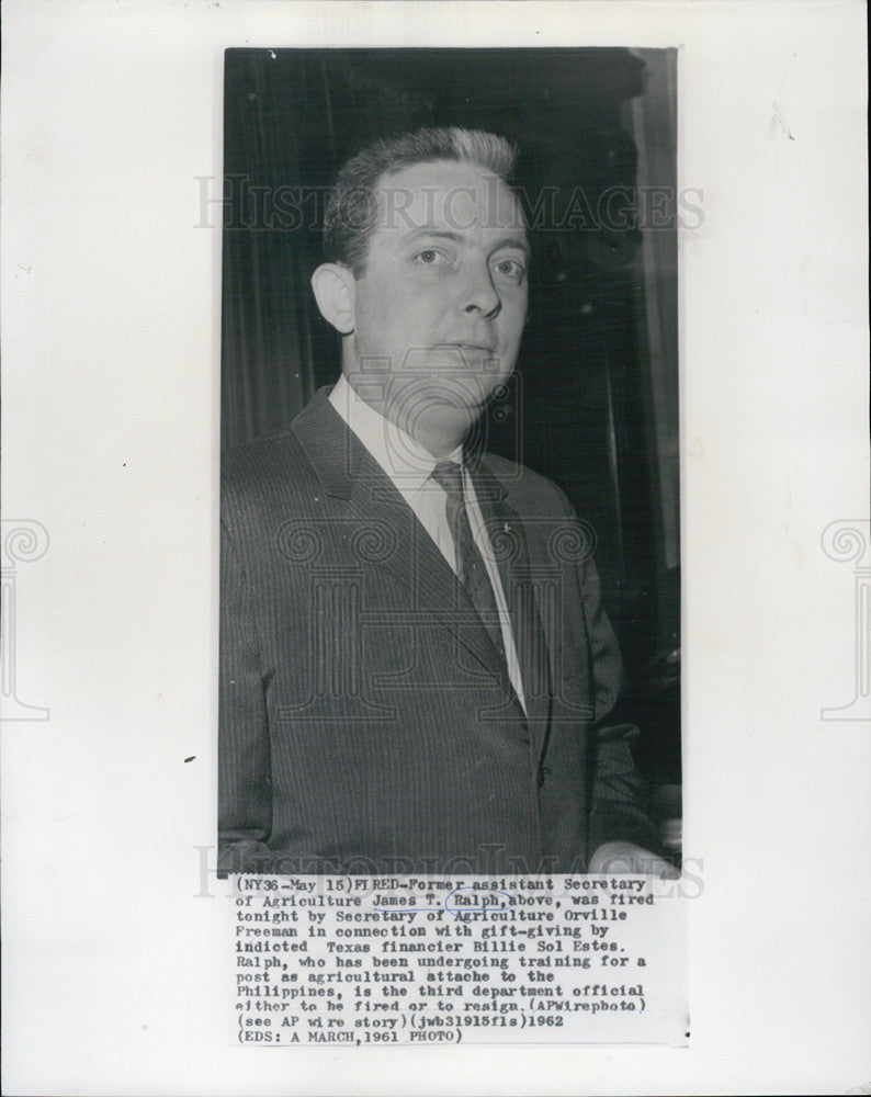 1962 Press Photo James T Ralph Orville Greeman Billie Sol Estes - Historic Images