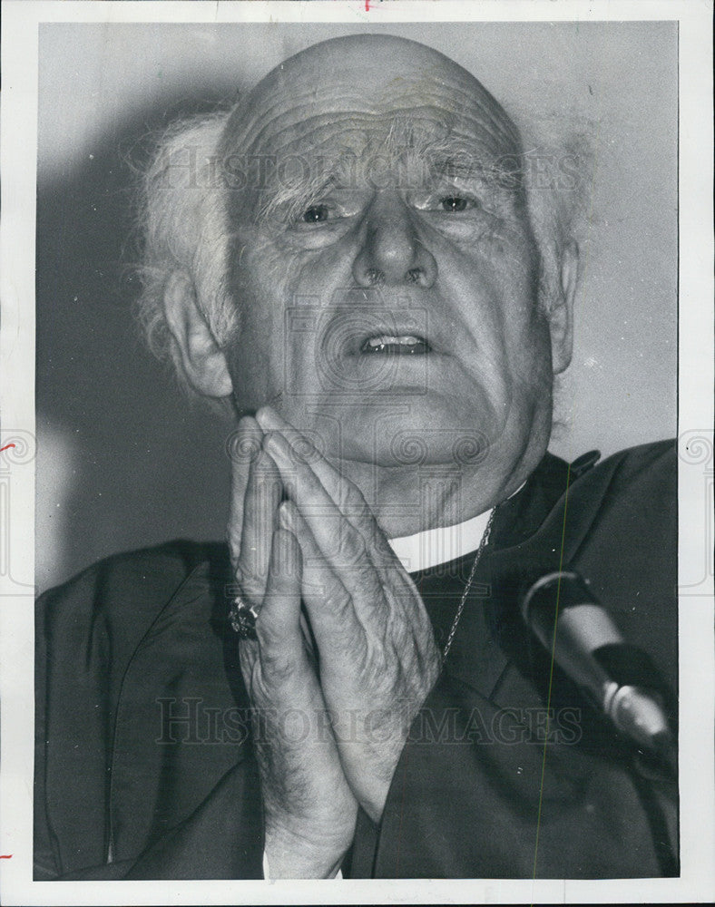 1975 Press Photo Dr Arthur M Ramsey Archbishop of Canterbury - Historic Images