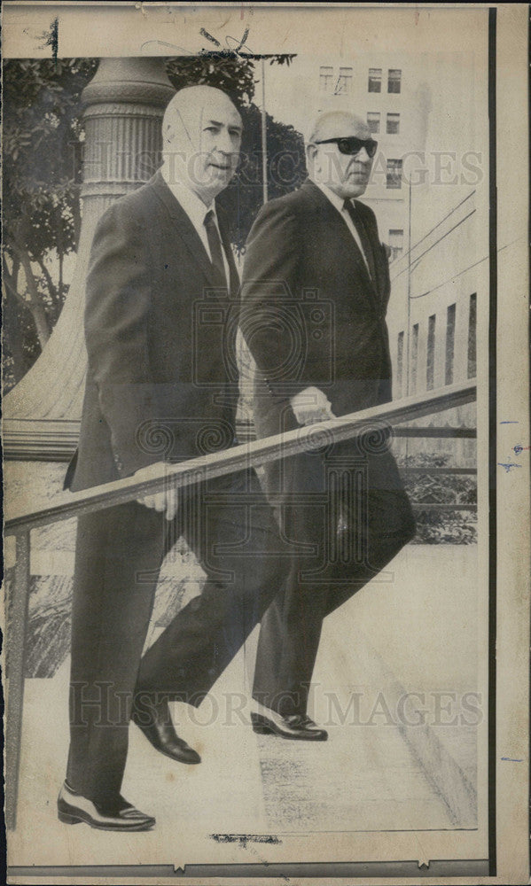 1967 Press Photo Actor George Raft - Historic Images