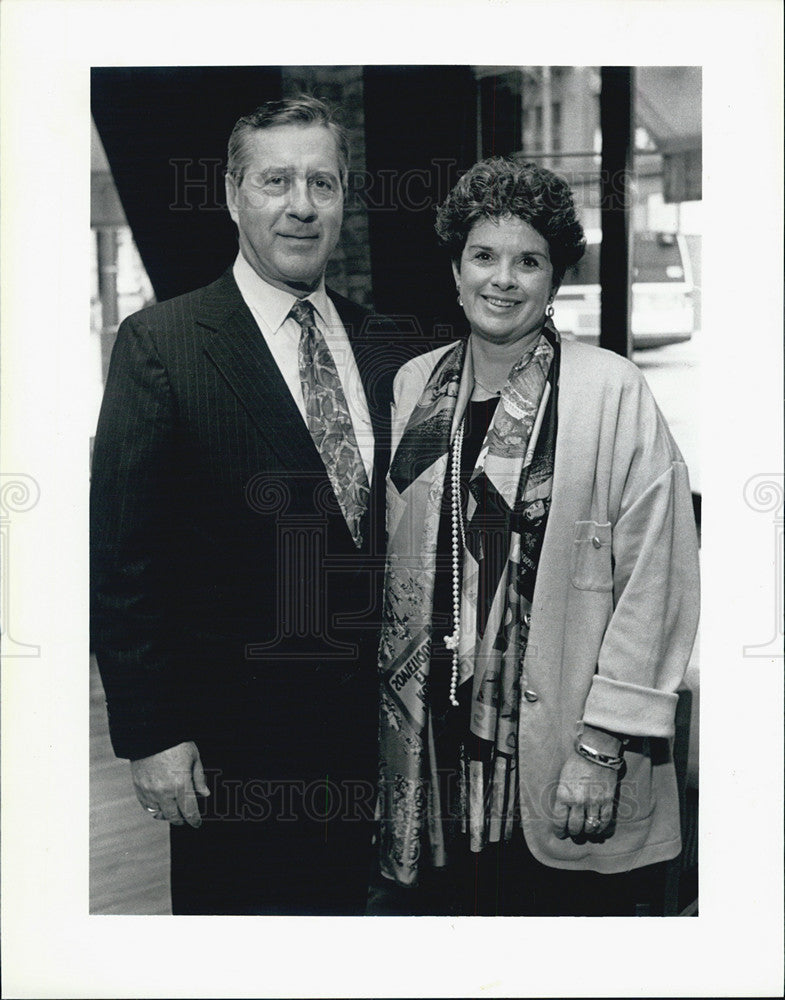 1992 Press Photo Dean Donna Taylor Gourmet Gala Coco Pazzo - Historic Images