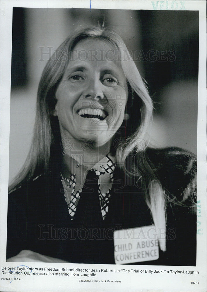 1974 Press Photo Delores Taylor in &quot;The Trial of Billy Jack&quot; - Historic Images