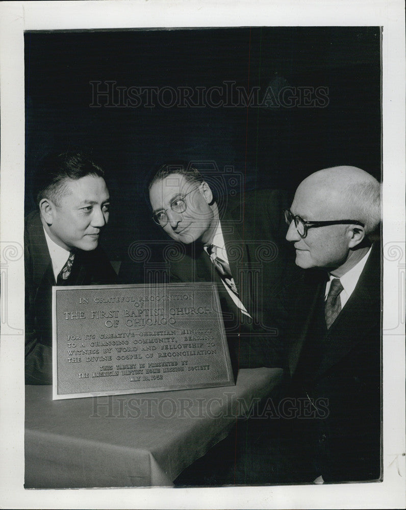 1952 Press Photo Reverend Jitsuo Morikawa Baptist Convention - Historic Images