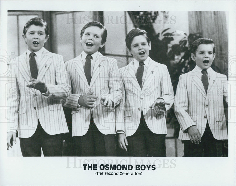 Press Photo The Osmond Boys - The Second Generation - Historic Images