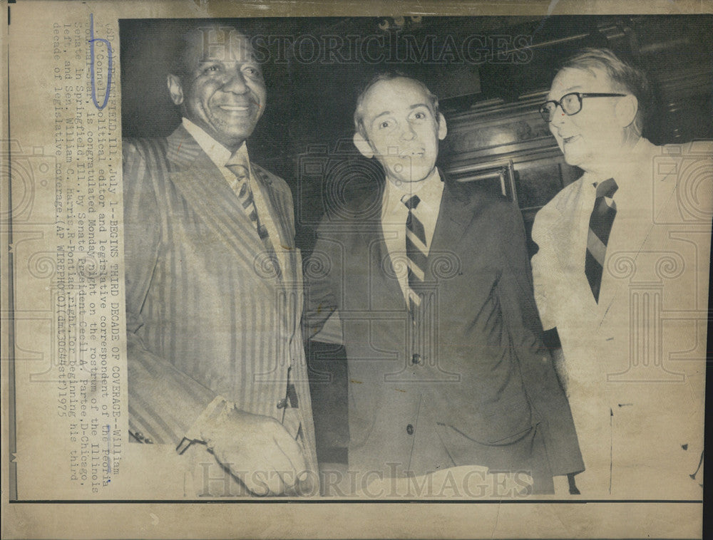 1975 Press Photo William O&#39;Connell political editor legislative correspondent - Historic Images