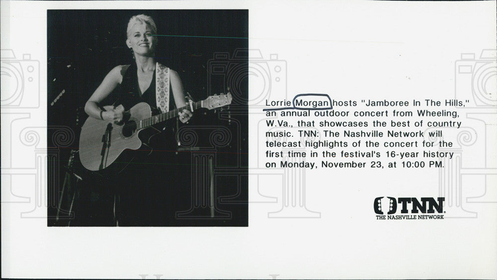 Press Photo of Lorrie Morgan hosting &quot;Jamboree in the Hills&quot; - Historic Images