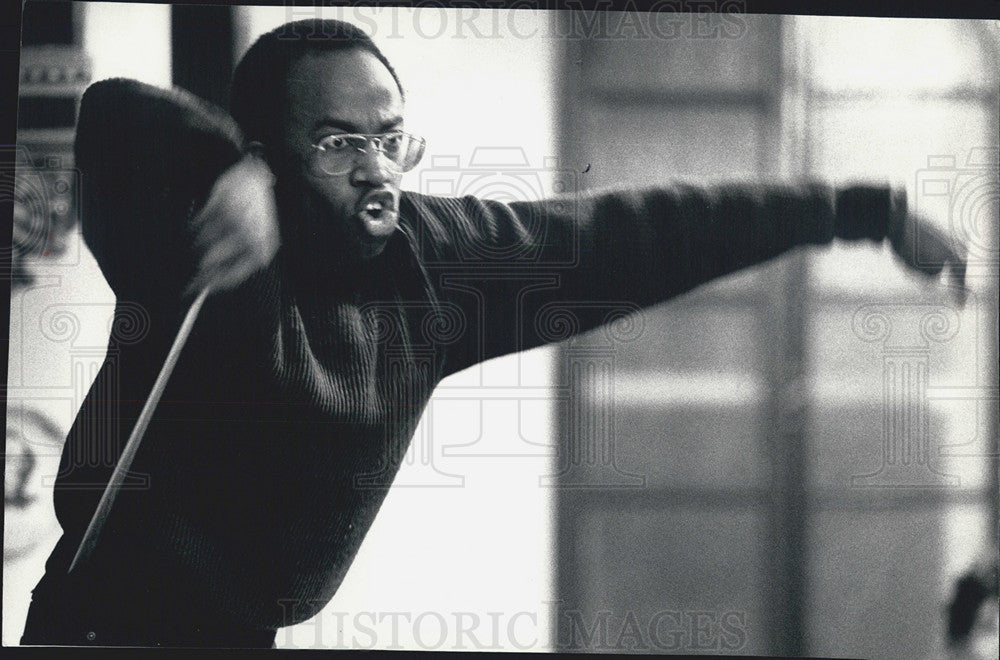 1987 Press Photo Michael Morgan assistant conductor Chicago Symphony Orchestra - Historic Images