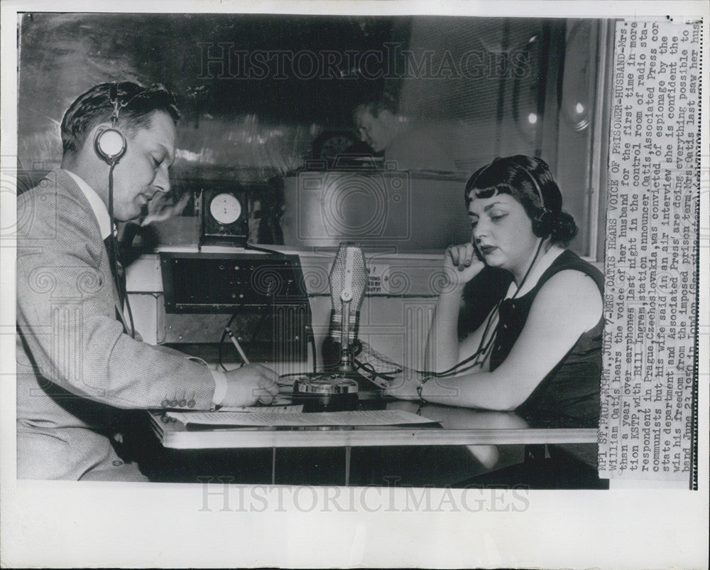 1957 Press Photo William Oatis Correspondent Prague Espionage St. Paul - Historic Images