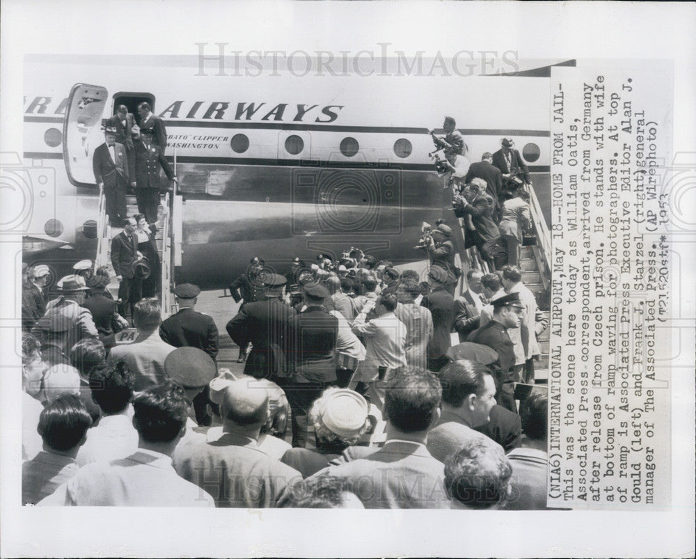 1953 Press Photo William Oatis Correspondent Associated Press Czech Prison - Historic Images