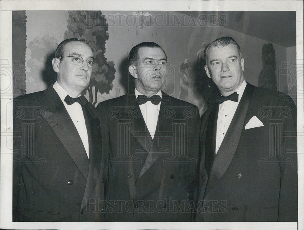 1953 Press Photo Harold Nutting Milton Mumford J.L. Palmer - Historic Images