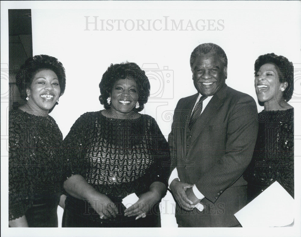 1983 Press Photo Mayor Washington Delois Barrett Cambell Rodessa Porter - Historic Images