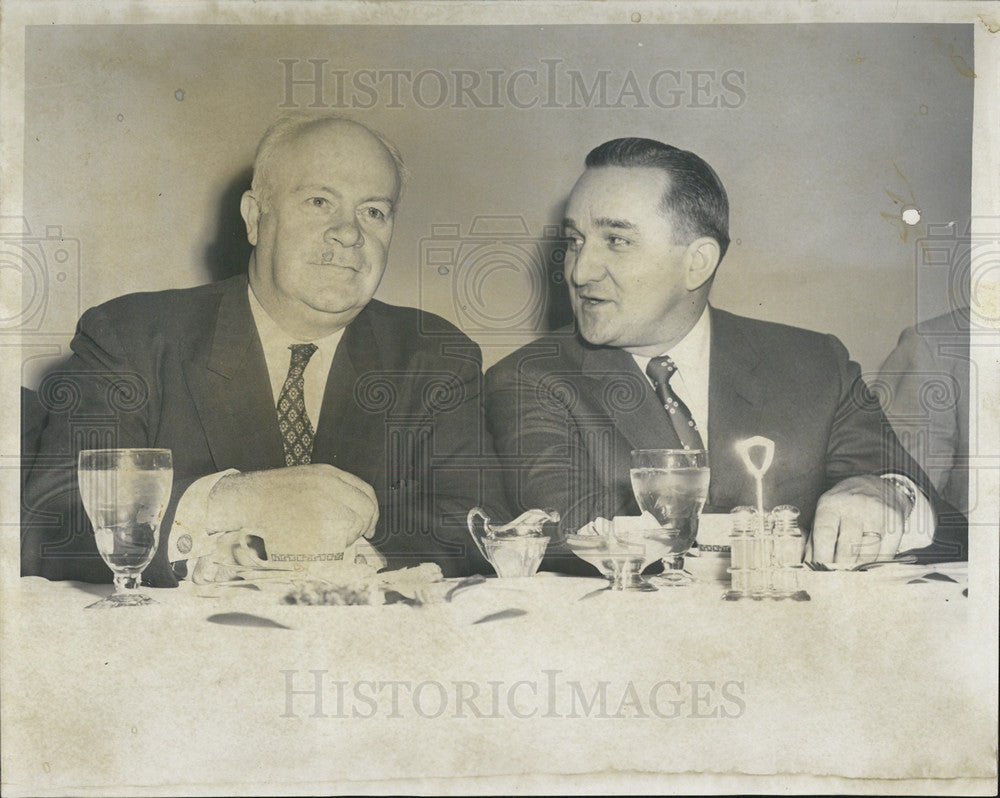 1957 Press Photo Police Commissioner Timothy O&#39;Connor Cook County - Historic Images