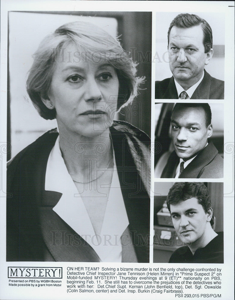 Helen Mirren Prime Suspect Mystery! PBS John Benfield Colin 1993